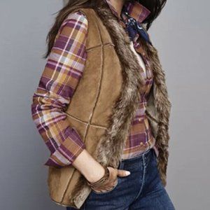 Orvis Faux Fur vest size small S Yellowstone